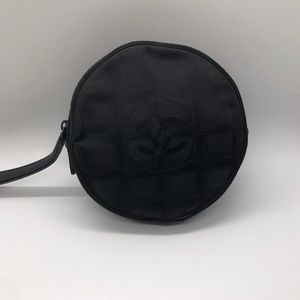 SOLD! Vintage Chanel Travel Line Black Pouch